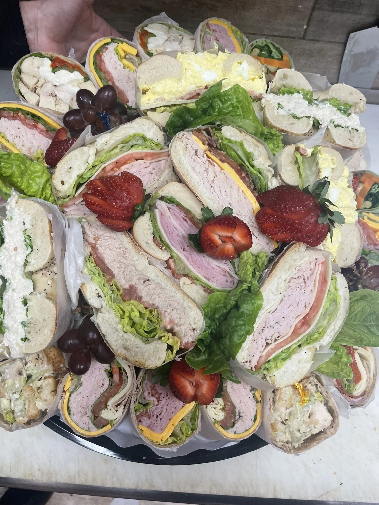 Calvert Manor sandwich platter for a gathering